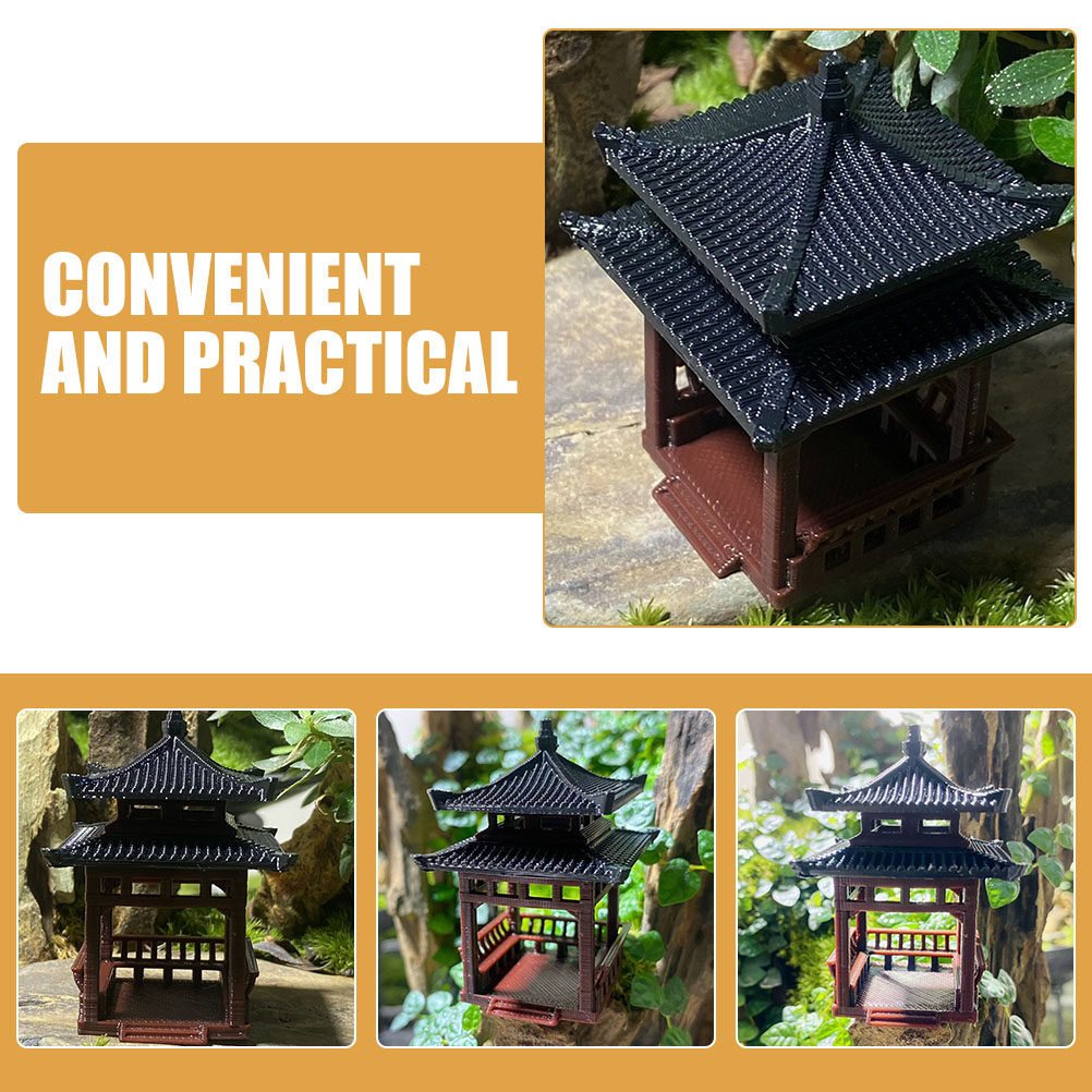 Ornamen Taman Air Mini Pavilio - Japanese Garden Bonsai ulasan dan harga