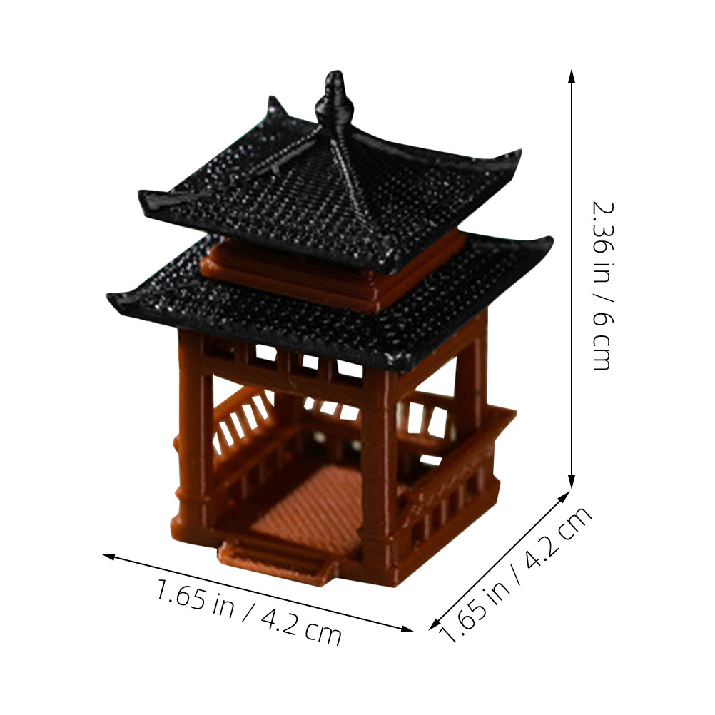 Ornamen Taman Air Mini Pavilio - Japanese Garden Bonsai ulasan dan harga