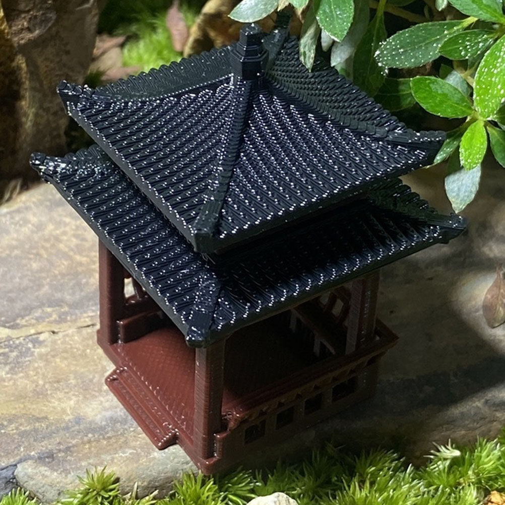 Ornamen Taman Air Mini Pavilio - Japanese Garden Bonsai ulasan dan harga