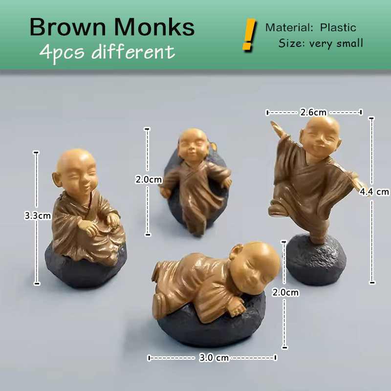 4 Buah Patung Miniatur Biksu K - Bonsai Garden Japan ulasan dan harga