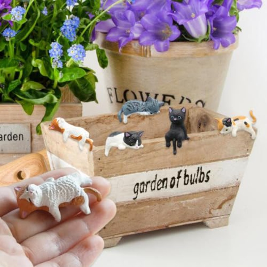 Figur Kucing Miniatur Lucu, De - Bonsai Garden Japan ulasan dan harga