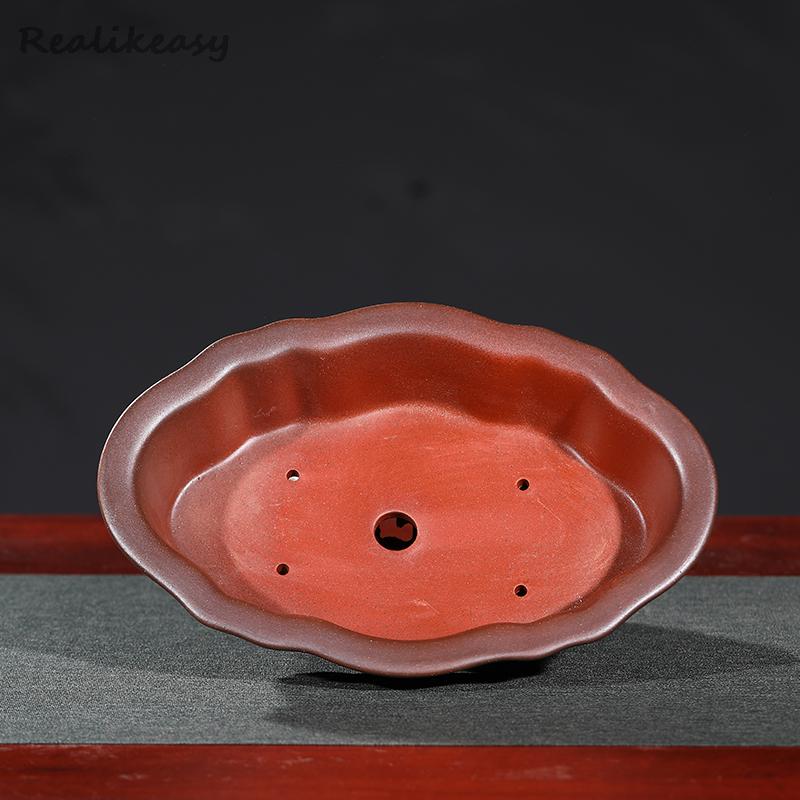 Yixing Cina Pot Bunga Keramik  - Bonsai Garden With Sand ulasan dan harga