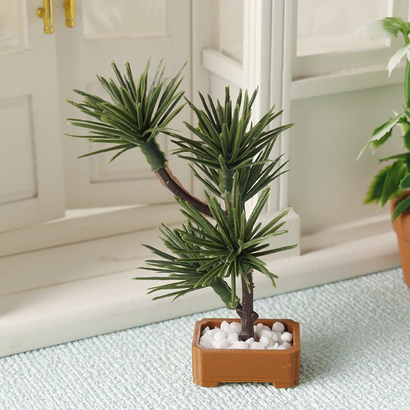 1 Buah 1/12 Rumah Boneka Simul - Bonsai Garden Plants ulasan dan harga