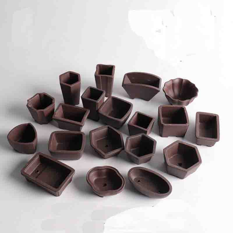 Yixing Ungu Pasir Pot Bunga Mi - Japanese Garden Bonsai ulasan dan harga