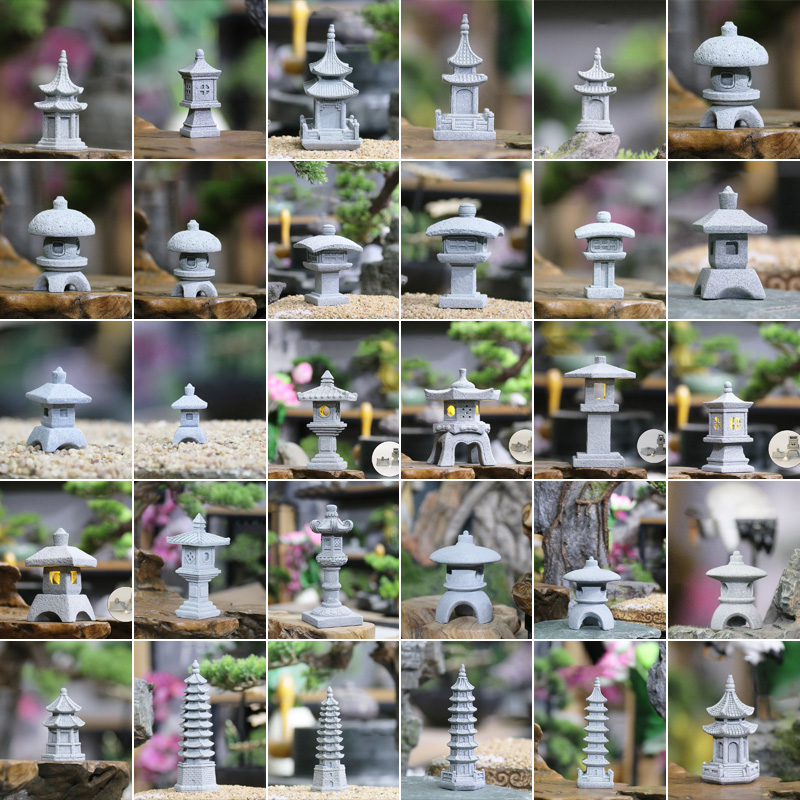 Ornamen Menara Paviliun Batu P - Bonsai Garden Japan ulasan dan harga