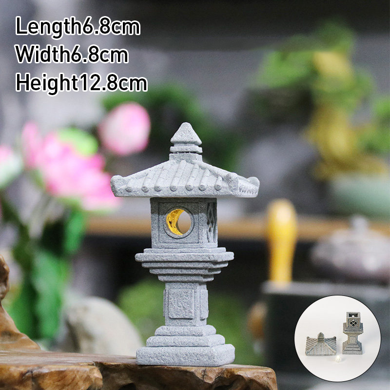 Ornamen Menara Paviliun Batu P - Bonsai Garden Japan ulasan dan harga