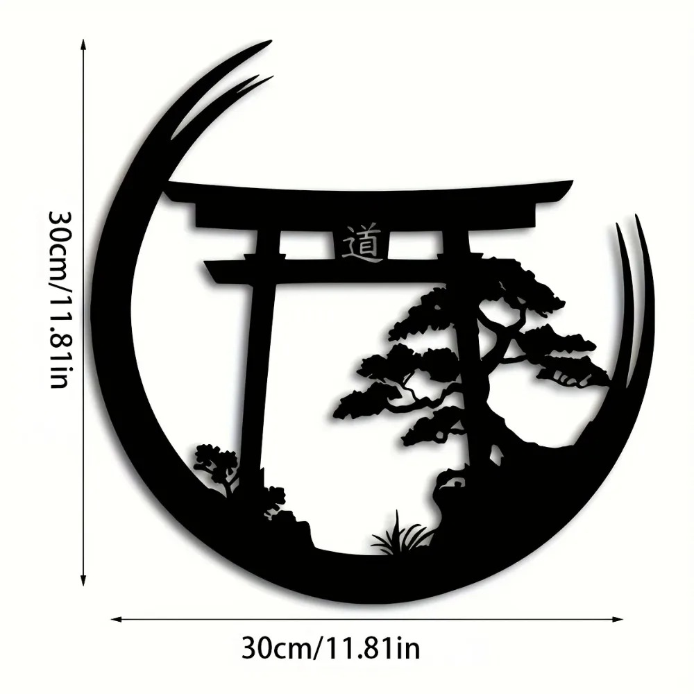 Seni Dinding Logam Gerbang Tor - Japanese Garden Bonsai ulasan dan harga