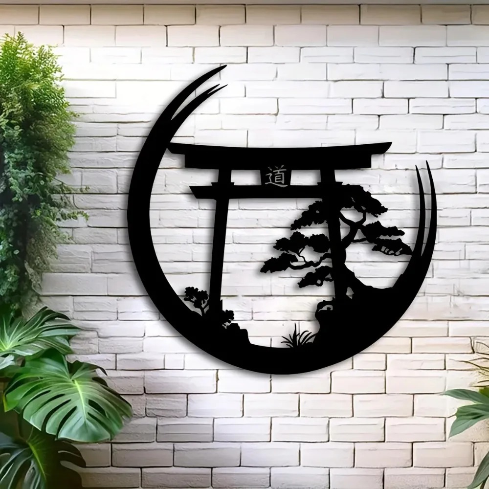 Seni Dinding Logam Gerbang Tor - Japanese Garden Bonsai ulasan dan harga