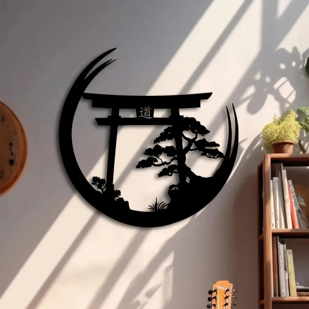 Seni Dinding Logam Gerbang Tor - Japanese Garden Bonsai ulasan dan harga