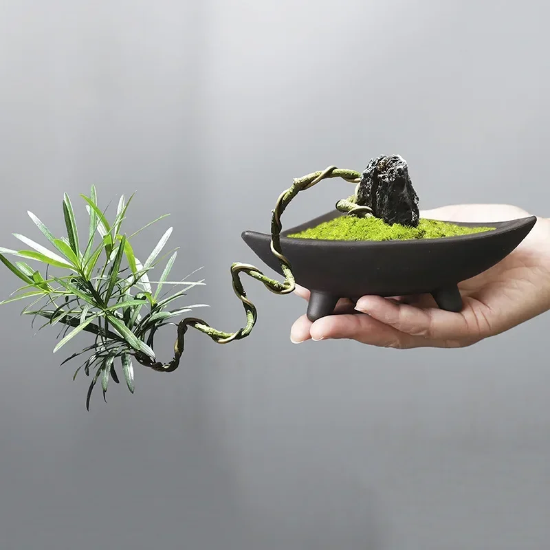 Pot bunga keramik personalisas - Japanese Garden Bonsai ulasan dan harga