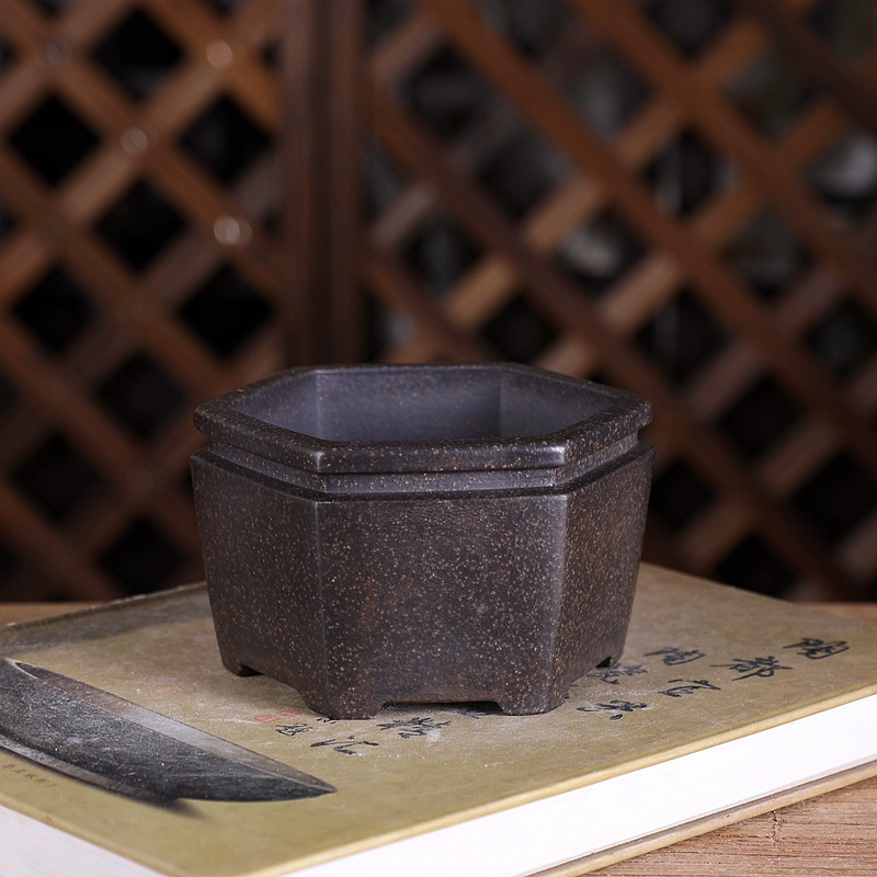 Pot Bonsai segi enam, pasir un - Bonsai Garden With Sand ulasan dan harga
