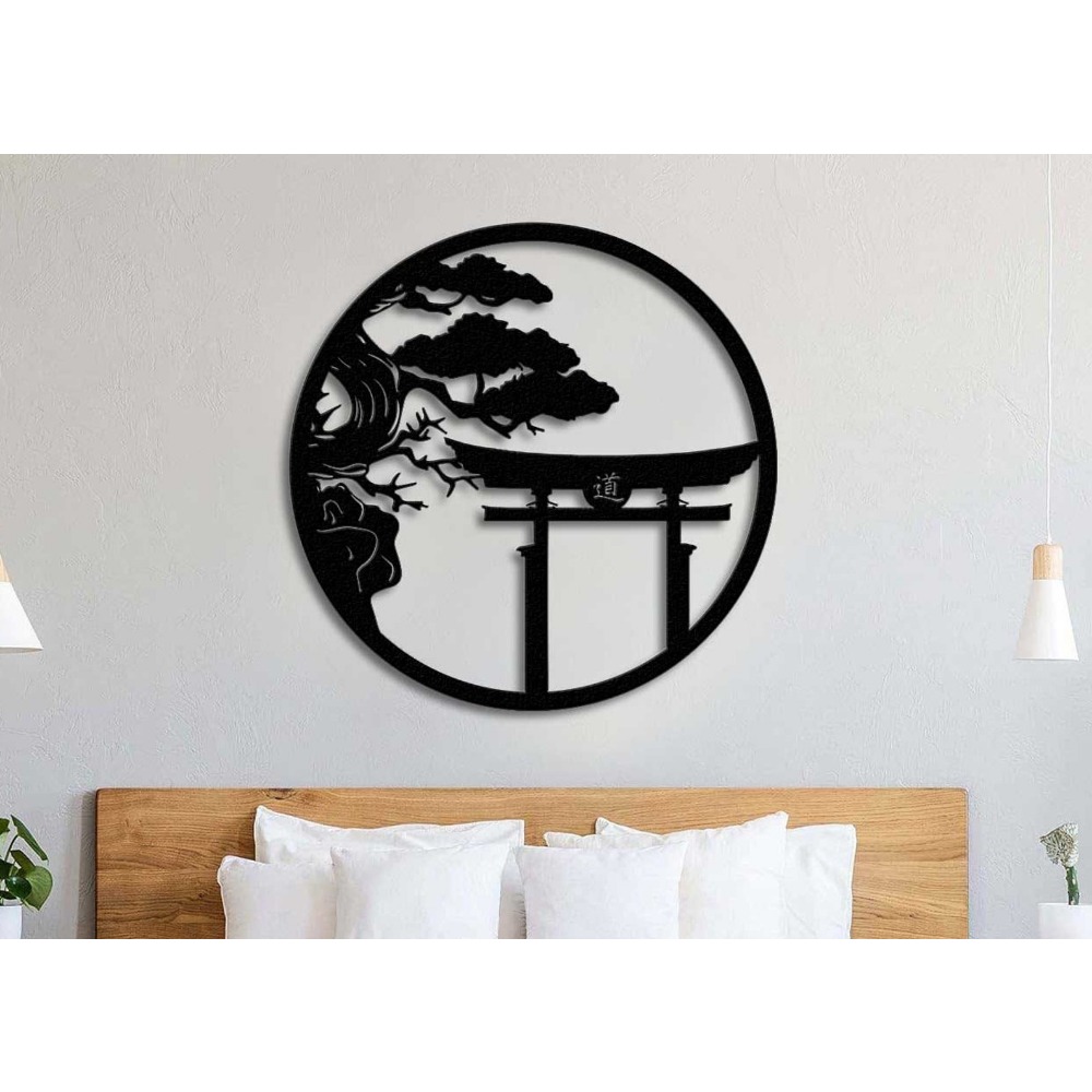 Seni Dinding Logam Pohon Sakur - Japanese Garden Bonsai ulasan dan harga