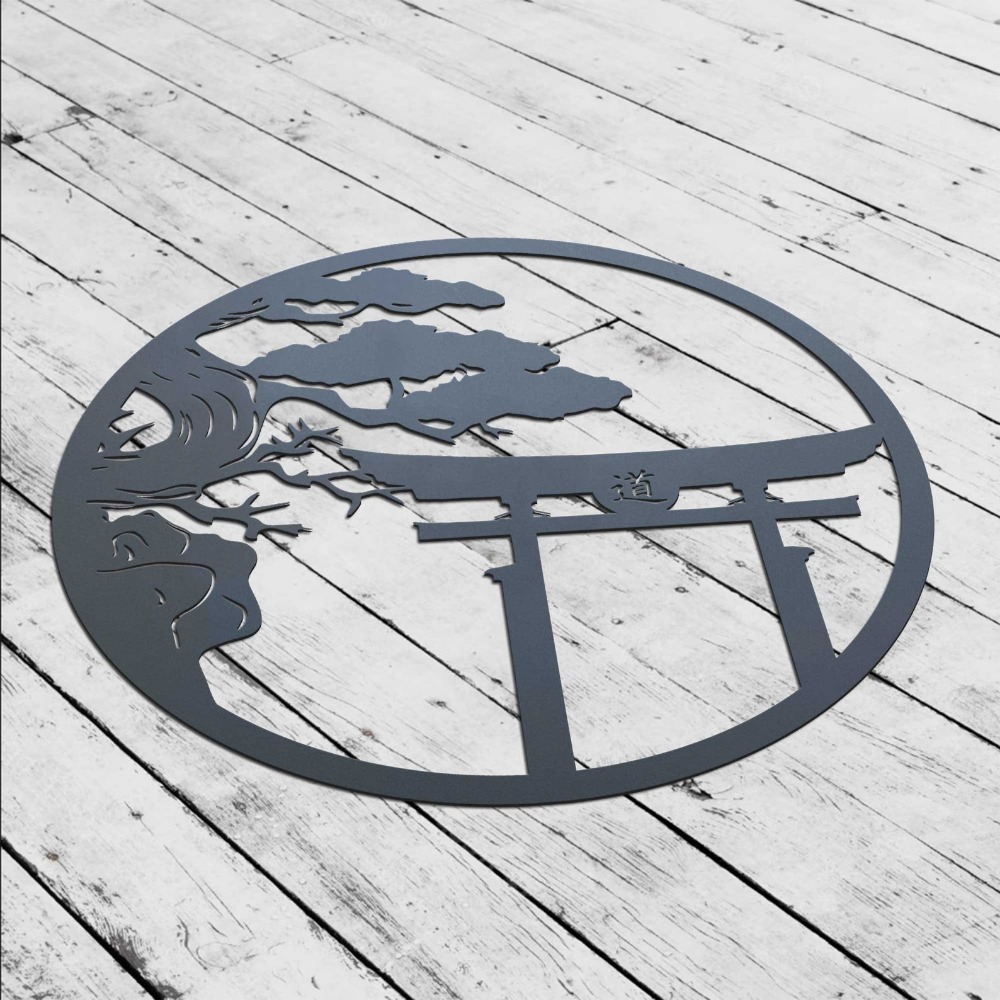 Seni Dinding Logam Pohon Sakur - Japanese Garden Bonsai ulasan dan harga