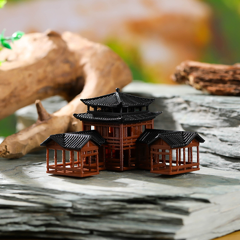 Patung Inn Cina Model Bangunan - Japanese Garden Bonsai ulasan dan harga