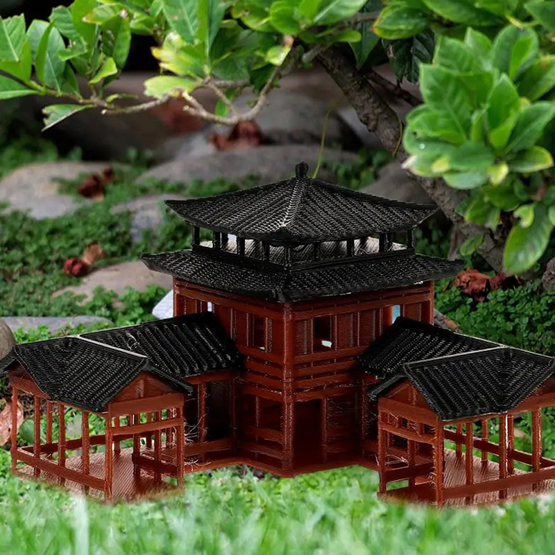 Patung Inn Cina Model Bangunan - Japanese Garden Bonsai ulasan dan harga