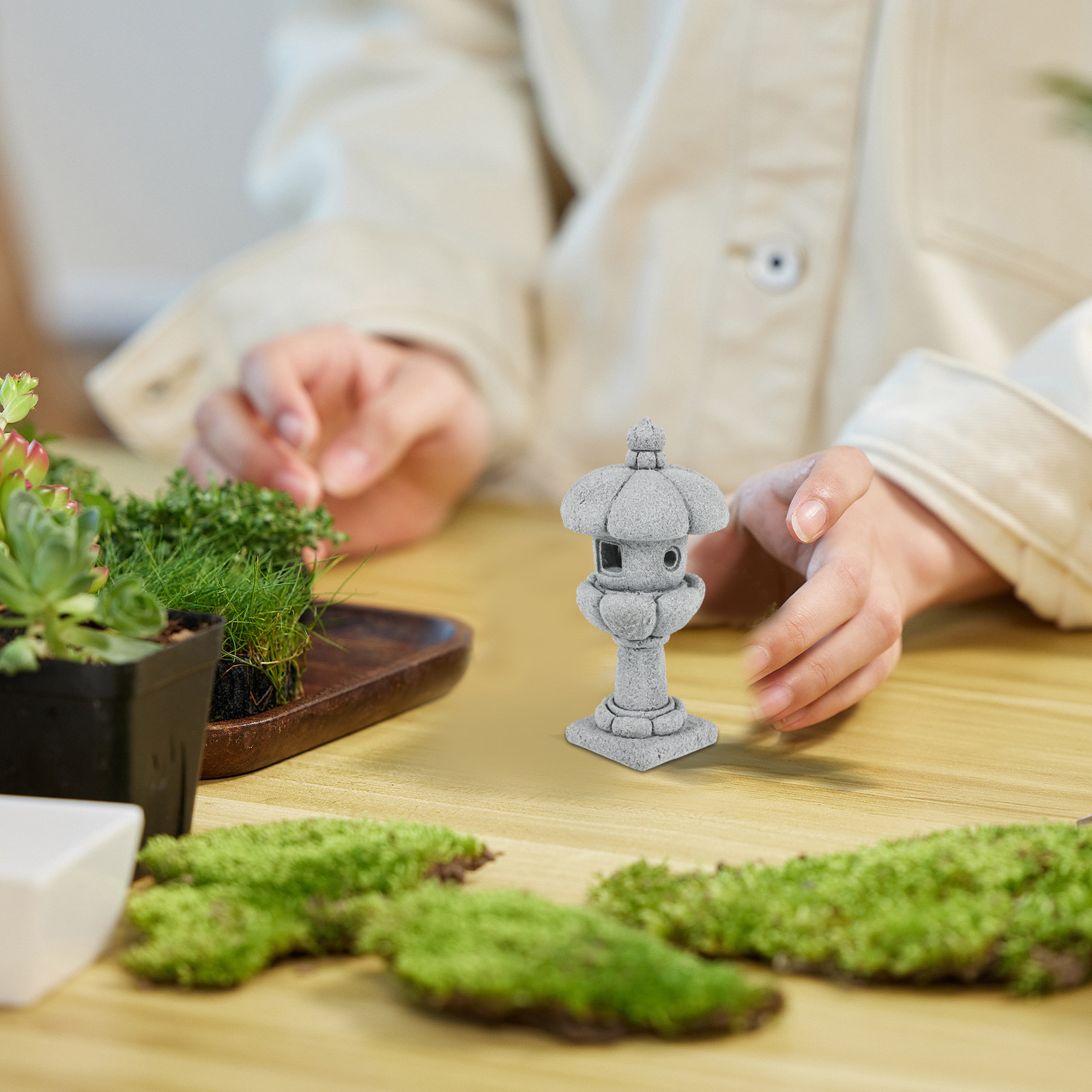 Lampu Batu Miniatur Pagoda Bat - Japanese Garden Bonsai ulasan dan harga