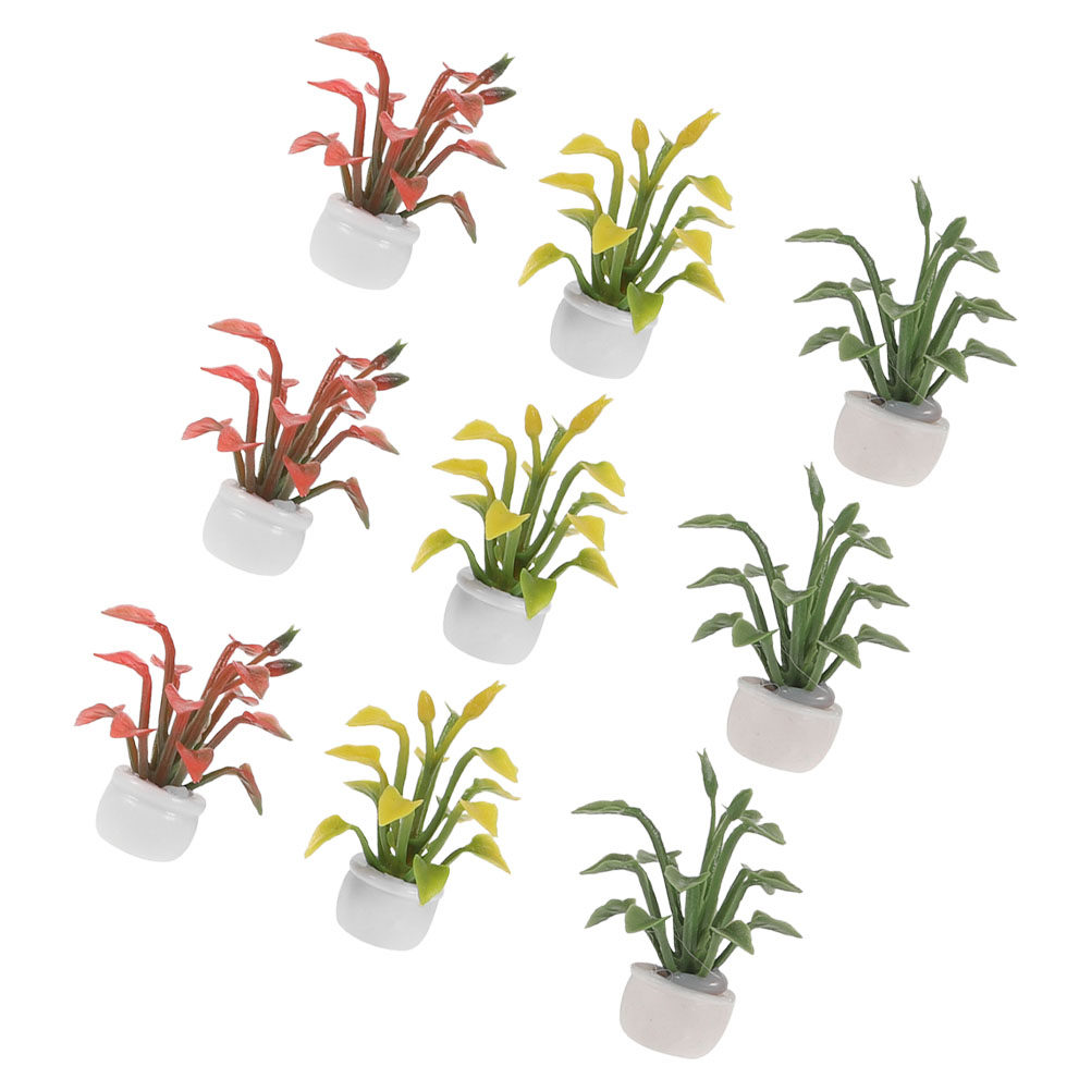 9Pcs Tanaman Miniatur dalam Po - Bonsai Garden With Sand ulasan dan harga