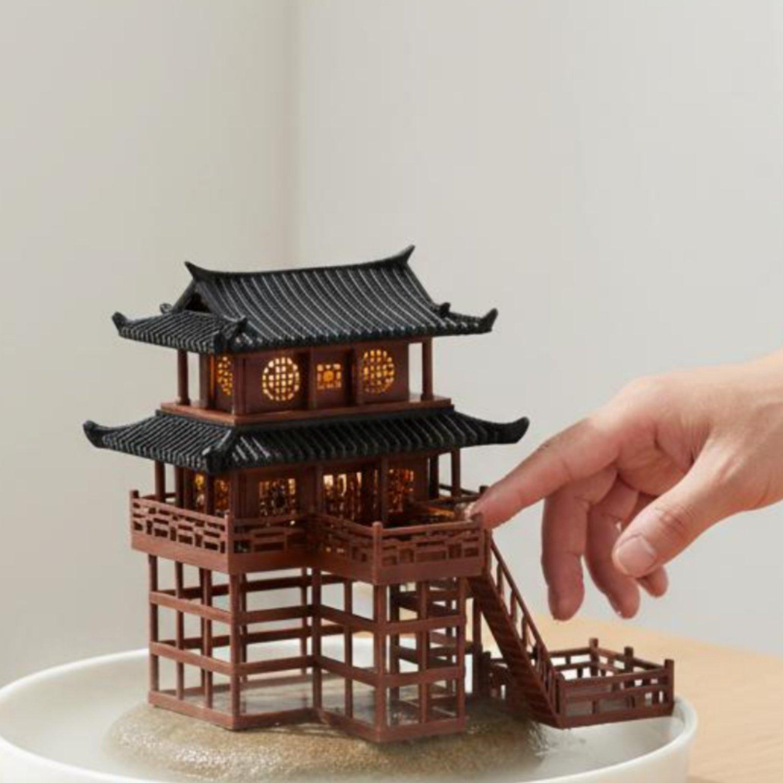 Pagoda Plastik Mini untuk Meja - Japanese Garden Bonsai ulasan dan harga